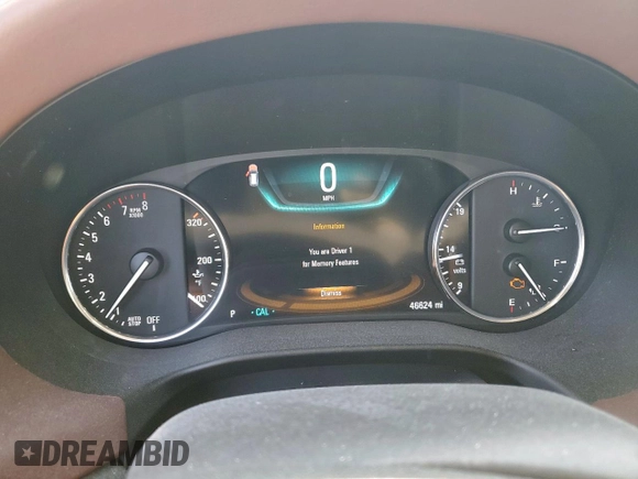 2018 Buick Enclave Avenir with VIN 5GAERDKW7JJ230720, listed as a Copart auction lot 47277295 with 46,624 mi miles and Salvage Title. Bid and sale history available at DreamBid. Image 9.