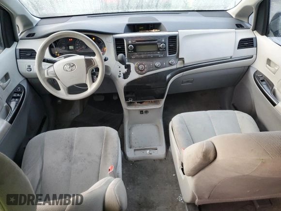 2012 Toyota Sienna with VIN 5TDZK3DC1CS199892, listed as a Copart auction lot 44409615 with 223,327 mi miles and Salvage Title. Bid and sale history available at carsss.com. Image 8.