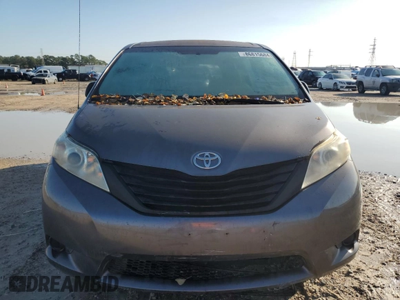 2013 Toyota Sienna L with VIN 5TDZK3DC2DS327428, listed as a Copart auction lot 86815684 with 0 mi miles and Salvage Title. Bid and sale history available at carsss.com. Image 5.