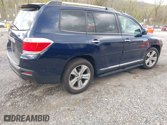 2012 Toyota Highlander Limited with VIN 5TDDK3EH7CS124909, listed as a IAAI auction lot 41982863 with 190,744 mi miles and . Bid and sale history available at DreamBid. Image 4.