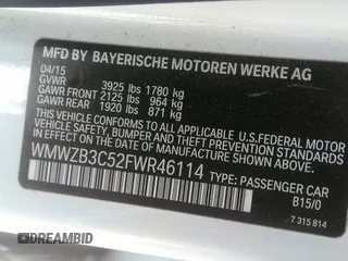 2015 MINI Countryman z VIN WMWZB3C52FWR46114, wystawiony jako IAAI lot #42107741 z przebiegiem 110 022 mil mil oraz . Historia ofert i sprzedaży dostępna na DreamBid. Obrazek 9.