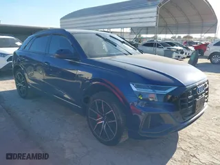 2019 Audi Q8 Premium Plus with VIN WA1EVAF10KD017609, listed as a IAAI auction lot 41320523 with 62,486 mi miles. Bid and sale history available at carsss.com. Image 1.