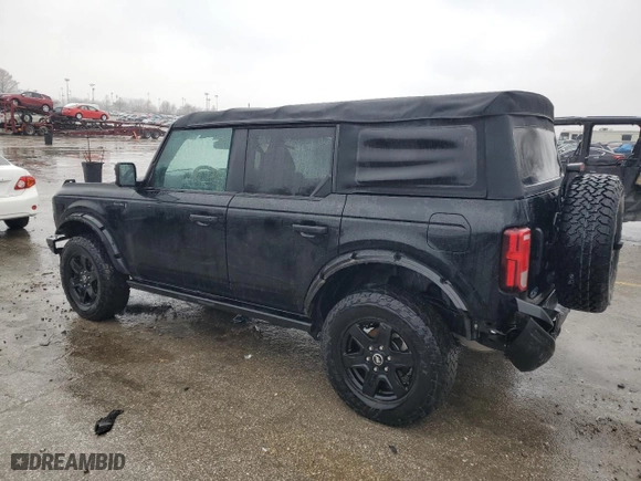 2022 Ford Bronco with VIN 1FMDE5BH5NLA85258, listed as a Copart auction lot 43926355 with 42,245 mi miles and Salvage Title. Bid and sale history available at carsss.com. Image 2.
