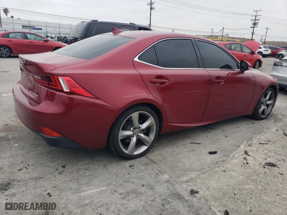 2015 Lexus IS 350 with VIN JTHCE1D22F5006666, listed as a Copart auction lot 50836345 with 164,612 mi miles and Salvage Title. Bid and sale history available at carsss.com. Image 3.