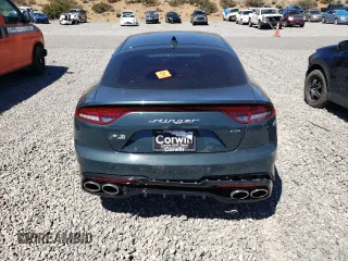 2023 Kia Stinger GT2 with VIN KNAE55LC0P6135476, listed as a Copart auction lot 66336024 with 0 mi miles and Salvage Title. Bid and sale history available at carsss.com. Image 6.