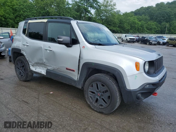 2018 Jeep Renegade Trailhawk с VIN ZACCJBCB7JPG93731, выставлен на аукционе Copart как лот 60028905 с пробегом 96 795 миль миль и Списание • Salvage title. История ставок и продаж доступна на DreamBid. Изображение 4.