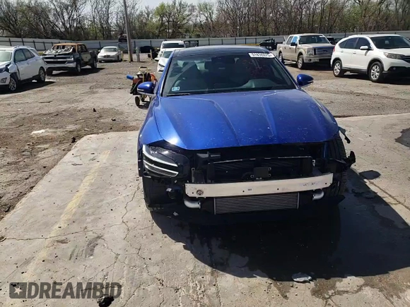 2022 Genesis G70 2.0T with VIN KMTG34TA2NU087158, listed as a Copart auction lot 51436075 with 30,069 mi miles and Salvage Title. Bid and sale history available at carsss.com. Image 10.