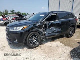 2018 Toyota Highlander SE with VIN 5TDJZRFH1JS884265, listed as a Copart auction lot 59542875 with 128,352 mi miles and Non repairable. Bid and sale history available at DreamBid. Image 1.