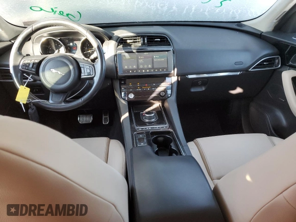 2019 Jaguar F-Pace 25t with VIN SADCS2FX0KA391899, listed as a Copart auction lot 42417155 with 103,728 mi miles and Salvage title. Bid and sale history available at DreamBid. Image 8.