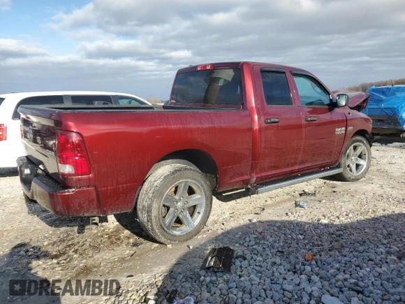 2018 Ram 1500 Express with VIN 1C6RR7FT3JS277908, listed as a Copart auction lot 51760535 with 163,395 mi miles and Salvage title. Bid and sale history available at DreamBid. Image 3.