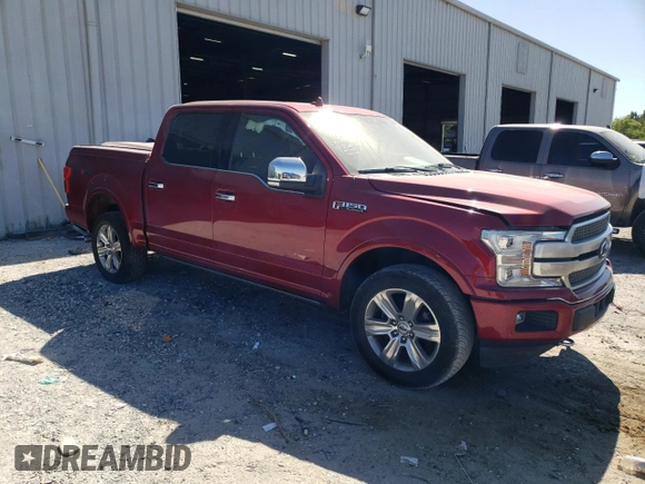 2018 Ford F-150 XL with VIN 1FTEW1EGXJFA29357, listed as a Copart auction lot 53203385 with 202,366 mi miles and Salvage Title. Bid and sale history available at DreamBid. Image 4.