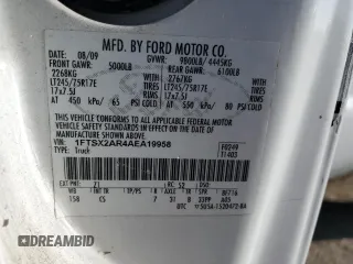 2010 Ford F-250 with VIN 1FTSX2AR4AEA19958, listed as a Copart auction lot 86296244 with 122,349 mi miles and Clean title. Bid and sale history available at DreamBid. Image 12.