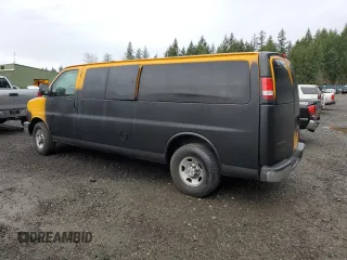 2013 Chevrolet Express Cargo Van with VIN 1GCWGGCA7D1149329, listed as a Copart auction lot 85995564 with 136,420 mi miles and Clean Title. Bid and sale history available at carsss.com. Image 2.