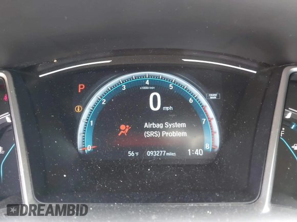 2017 Honda Civic Sedan EX-L with VIN 2HGFC1F77HH642462, listed as a IAAI auction lot 41962942 with 93,277 mi miles. Bid and sale history available at carsss.com. Image 7.