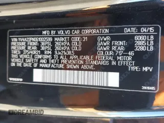 2016 Volvo XC90 with VIN YV4A22PN0G1002599, listed as a Copart auction lot 47639195 with 147,782 mi miles and Clean Title. Bid and sale history available at DreamBid. Image 13.