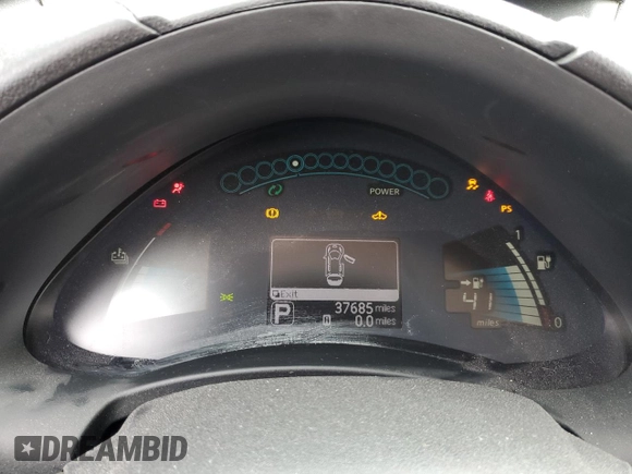 2015 Nissan LEAF SV with VIN 1N4AZ0CP7FC311103, listed as a Copart auction lot 73679083 with 37,685 mi miles and . Bid and sale history available at DreamBid. Image 9.