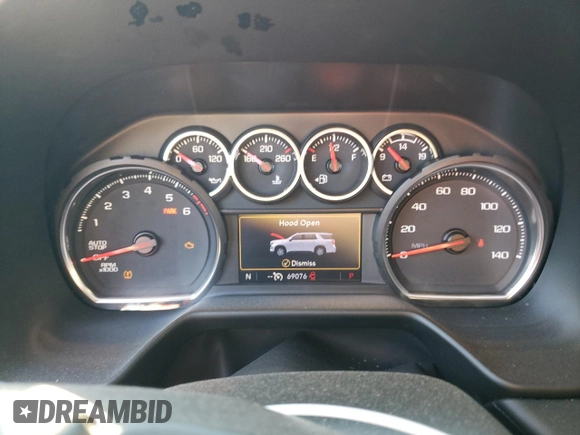 2021 Chevrolet Tahoe LT with VIN 1GNSCNKD0MR222527, listed as a Copart auction lot 43540745 with 69,076 mi miles and Salvage title. Bid and sale history available at DreamBid. Image 9.