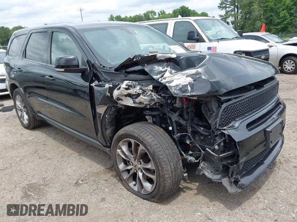 2020 Dodge Durango GT Plus with VIN 1C4RDJDG3LC339489, listed as a IAAI auction lot 42352650 with 109,986 mi miles and . Bid and sale history available at DreamBid. Image 1.