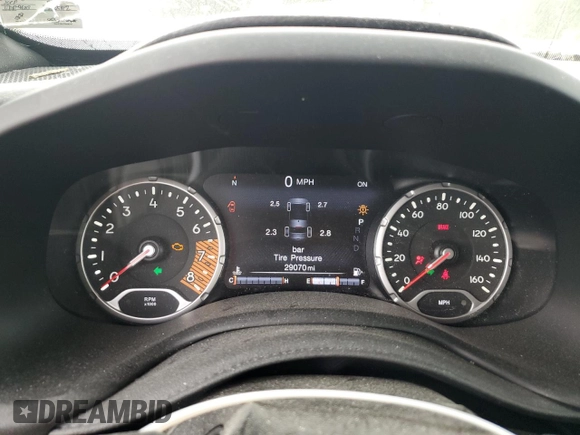 2021 Jeep Renegade Trailhawk с VIN ZACNJDC11MPM42734, выставлен на аукционе Copart как лот 55998325 с пробегом 29 070 миль миль и Списание • Salvage title. История ставок и продаж доступна на DreamBid. Изображение 9.