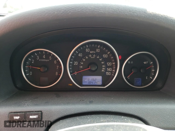 2007 Hyundai Veracruz GLS with VIN KM8NU13C77U014837, listed as a Copart auction lot 58944245 with 184,140 mi miles and Salvage title. Bid and sale history available at DreamBid. Image 9.