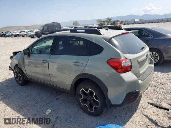 2014 Subaru Crosstrek Premium with VIN JF2GPACC9E8237733, listed as a Copart auction lot 59631215 with 108,075 mi miles and Salvage title. Bid and sale history available at DreamBid. Image 2.