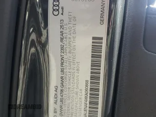2019 Audi A4 Premium Plus with VIN WAUENAF4XKA060868, listed as a Copart auction lot 62794645 with 63,173 mi miles and Salvage title. Bid and sale history available at DreamBid. Image 12.