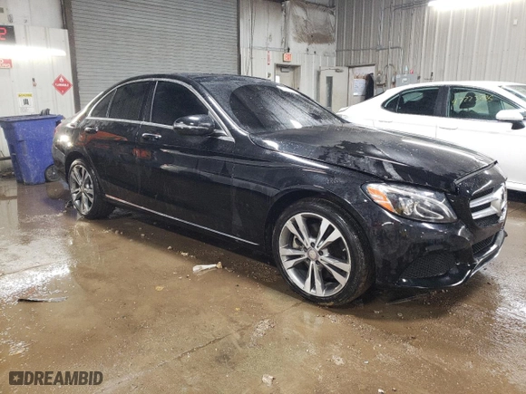 2016 Mercedes-Benz C-Class C 300 Luxury with VIN WDDWF4KB5GR147604, listed as a Copart auction lot 47447945 with 93,221 mi miles and Salvage Title. Bid and sale history available at carsss.com. Image 4.
