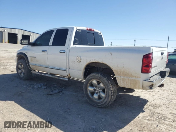 2007 Dodge 1500 Laramie with VIN 1D7HU18297S198469, listed as a Copart auction lot 48191495 with Not provided miles and Salvage title. Bid and sale history available at DreamBid. Image 2.