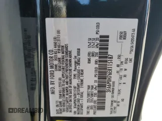 2014 Ford Fusion SE with VIN 3FA6P0H76ER115187, listed as a Copart auction lot 57703364 with 121,675 mi miles and Salvage Title. Bid and sale history available at DreamBid. Image 12.