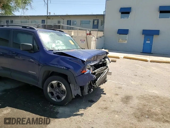 2017 Jeep Renegade Sport с VIN ZACCJAAB9HPE83087, выставлен на аукционе Copart как лот 59565905 с пробегом Не указан миль и Списание • Salvage title. История ставок и продаж доступна на DreamBid. Изображение 14.