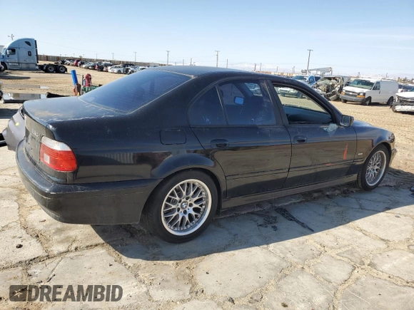 2003 BMW 5 Series 530iA with VIN WBADT63433CK37415, listed as a Copart auction lot 42794815 with 0 mi miles and Salvage Title. Bid and sale history available at carsss.com. Image 3.