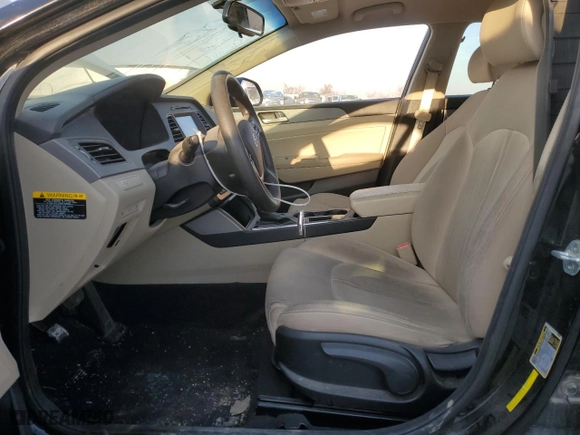 2017 Hyundai Sonata Hybrid SE with VIN KMHE24L13HA054874, listed as a Copart auction lot 47503095 with 0 mi miles and Salvage Title. Bid and sale history available at carsss.com. Image 7.
