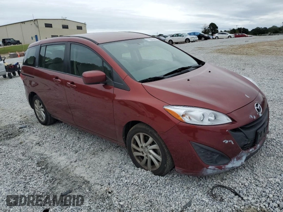 2012 Mazda 5 Sport with VIN JM1CW2BL6C0112031, listed as a Copart auction lot 71823644 with 254,294 mi miles and Salvage Title. Bid and sale history available at DreamBid. Image 4.