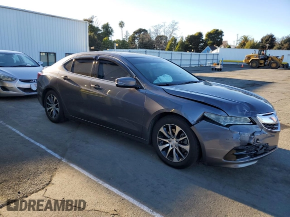 2017 Acura TLX with VIN 19UUB1F33HA002755, listed as a Copart auction lot 41711975 with 108,262 mi miles and Salvage Title. Bid and sale history available at carsss.com. Image 4.