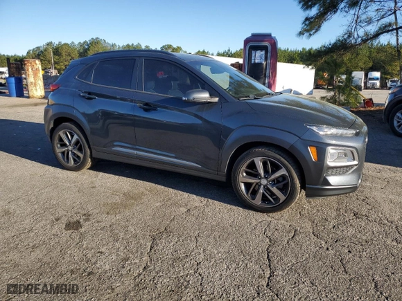2019 Hyundai Kona Ultimate with VIN KM8K53A5XKU262024, listed as a Copart auction lot 49242315 with 112,409 mi miles and Salvage Title. Bid and sale history available at carsss.com. Image 4.