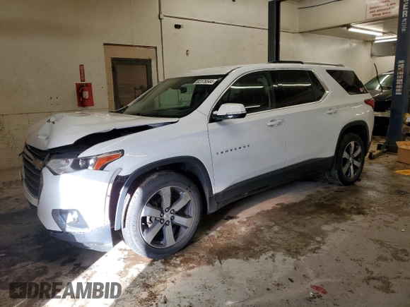 2018 Chevrolet Traverse LT Leather with VIN 1GNEVHKW2JJ142537, listed as a Copart auction lot 82376544 with 113,969 mi miles and Salvage Title. Bid and sale history available at carsss.com. Image 1.