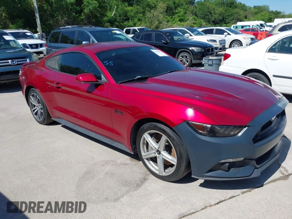 2016 Ford Mustang GT with VIN 1FA6P8CF1G5225485, listed as a IAAI auction lot 42086353 with 119,551 mi miles. Bid and sale history available at carsss.com. Image 1.