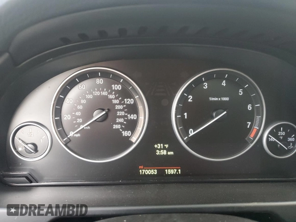 2014 BMW X5 xDrive35i with VIN 5UXKR0C52E0H27333, listed as a Copart auction lot 43333435 with 170,053 mi miles and Clean Title. Bid and sale history available at carsss.com. Image 9.