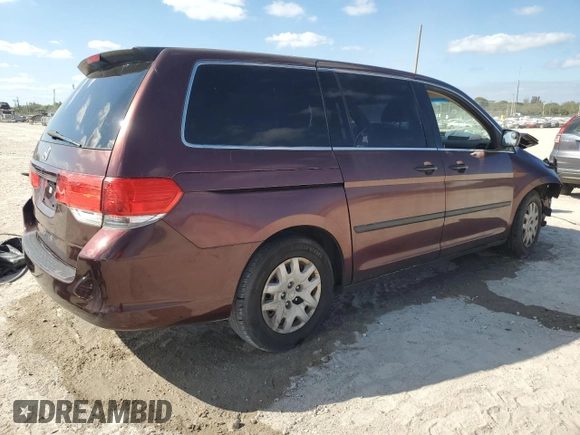 2009 Honda Odyssey LX z VIN 5FNRL38299B058645, wystawiony jako Copart lot #43978195 z przebiegiem 200 996 mil mil oraz Szkoda całkowita • Salvage title. Historia ofert i sprzedaży dostępna na DreamBid. Obrazek 3.
