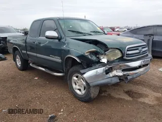 2002 Toyota Tundra SR5 with VIN 5TBRN34162S270601, listed as a IAAI auction lot 41885500 with 173,506 mi miles and . Bid and sale history available at DreamBid. Image 1.