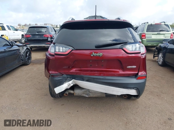 2019 Jeep Cherokee Latitude with VIN 1C4PJLCX5KD347695, listed as a IAAI auction lot 41910370 with 86,713 mi miles and . Bid and sale history available at carsss.com. Image 16.