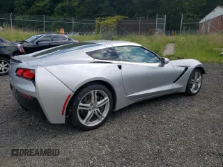2017 Chevrolet Corvette 3LT with VIN 1G1YF2D73H5110715, listed as a Copart auction lot 79644404 with 15,672 mi miles and Salvage Title. Bid and sale history available at carsss.com. Image 3.