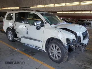2008 Infiniti QX56 with VIN 5N3AA08C88N913512, listed as a Copart auction lot 45629565 with 219,510 mi miles and Salvage Title. Bid and sale history available at carsss.com. Image 4.