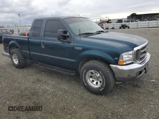 1999 Ford F-250 XL with VIN 1FTNX20L3XEB76271, listed as a Copart auction lot 43633095 with 166,947 mi miles and Salvage title. Bid and sale history available at DreamBid. Image 4.