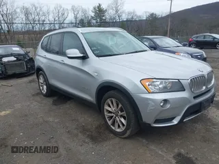 2013 BMW X3 xDrive28i with VIN 5UXWX9C54D0D06319, listed as a IAAI auction lot 42030197 with 79,940 mi miles. Bid and sale history available at carsss.com. Image 1.