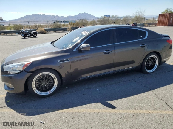 2015 Kia K900 Premium with VIN KNALU4D40F6023805, listed as a Copart auction lot 71848724 with 103,400 mi miles and Clean Title. Bid and sale history available at carsss.com. Image 1.