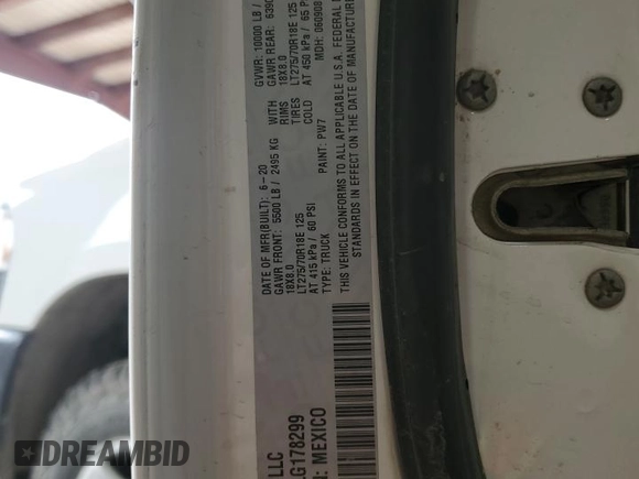 2020 Ram 2500 Tradesman with VIN 3C6UR5HJ7LG178299, listed as a Copart auction lot 71006404 with 214,734 mi miles and Salvage Title. Bid and sale history available at carsss.com. Image 12.