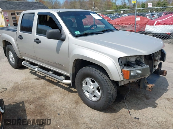 2004 GMC Canyon 1SB SLE Z85 with VIN 1GTDT136848196663, listed as a IAAI auction lot 42043079 with 220,904 mi miles. Bid and sale history available at carsss.com. Image 1.