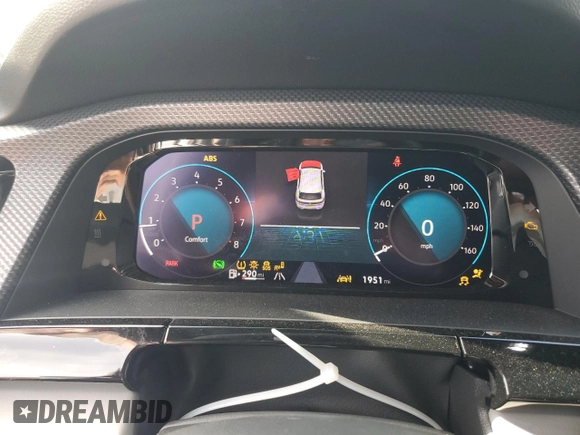 2024 Volkswagen Atlas SEL R-Line with VIN 1V2AE2CA8RC260355, listed as a Copart auction lot 53804085 with 1,951 mi miles and Salvage title. Bid and sale history available at DreamBid. Image 9.