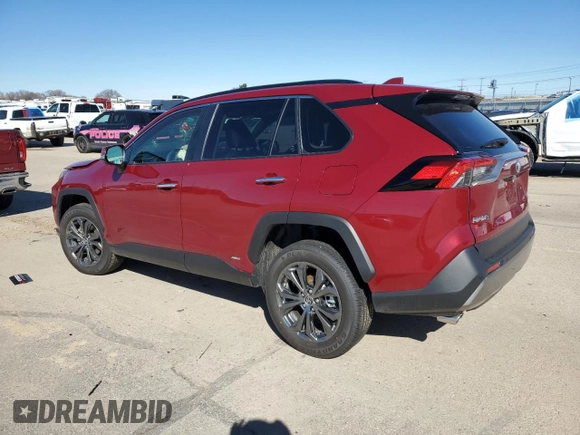 2025 Toyota RAV4 Hybrid Limited with VIN JTMD6RFV2SD153661, listed as a Copart auction lot 47197205 with 919 mi miles and Salvage Title. Bid and sale history available at carsss.com. Image 2.